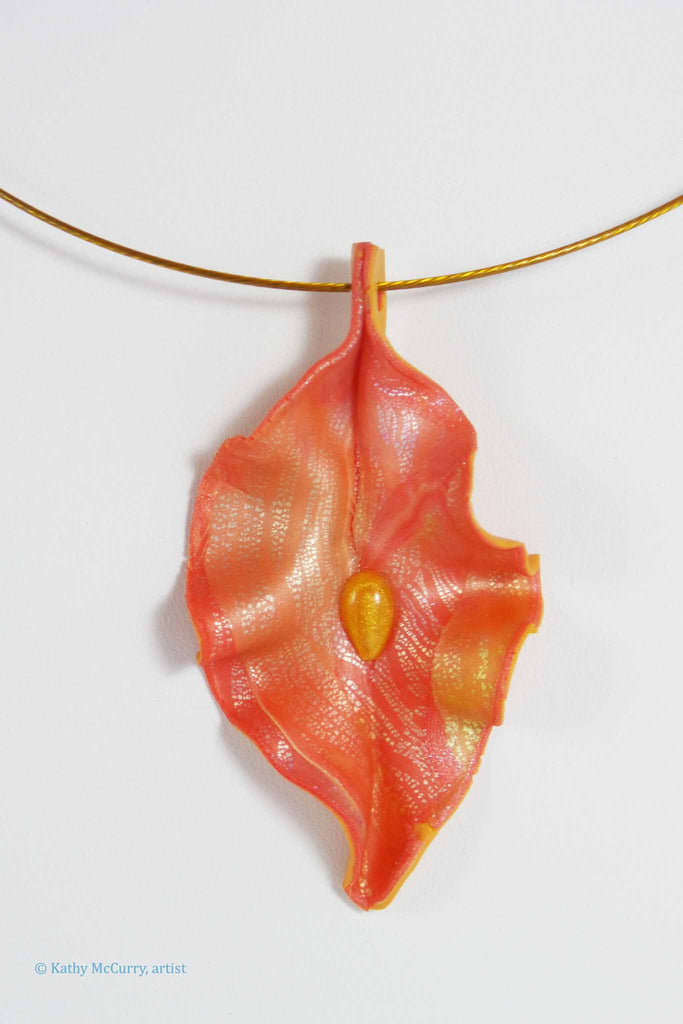 Peach and Gold with a Golden Drop