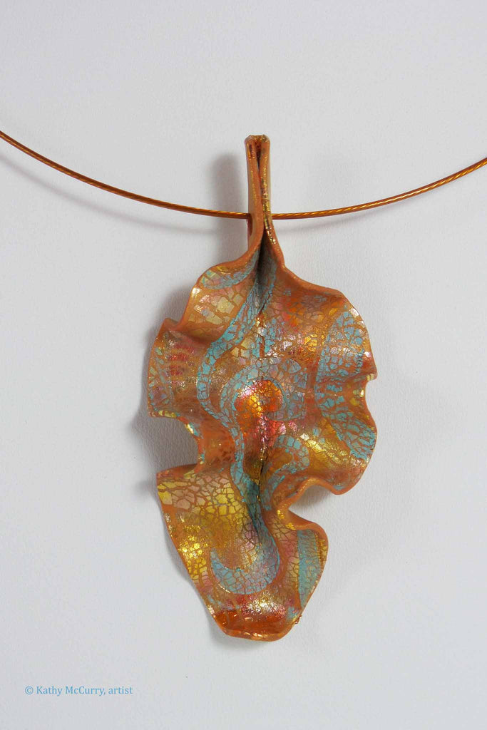 Copper and Gold with a Patina Swirl