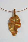 Copper with a Swirl of Lime Green