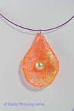 Magic Drops: Orange with Glass Pearl