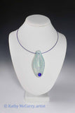 Magic Shell: Opalescent Blue with Deep Blue Stone