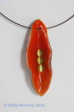 Magic Shell: Opaque Orange with 3 Tiger's Eyes