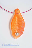 Magic Shell: Orange with Glass Pearl