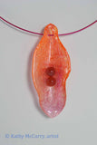 Magic Shell: Orange Pink Blend with 2 Carnelians