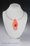 Magic Shell: Orange Pink Blend with 2 Carnelians